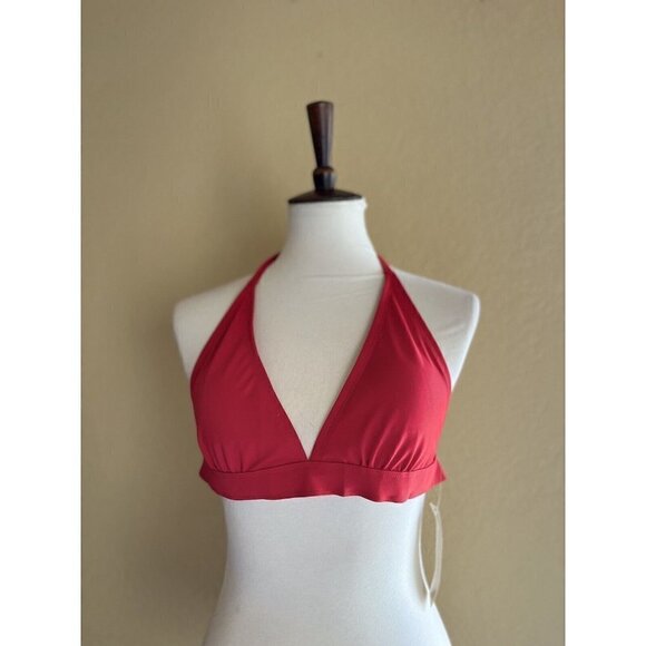 Peyton & Parker Triangle Bikini Swimsuit Top Barbados Cherry Size S - Picture 7 of 10
